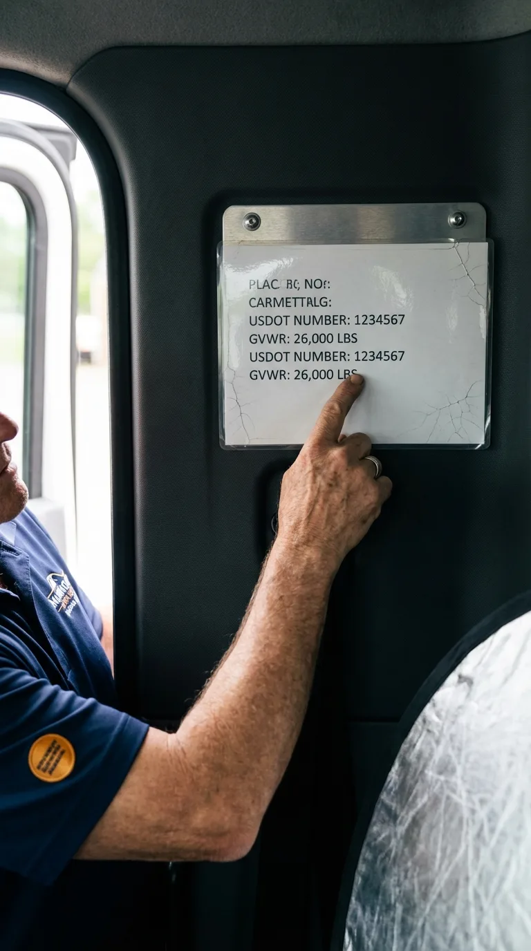 USDOT licensing placard verification in Swedesboro